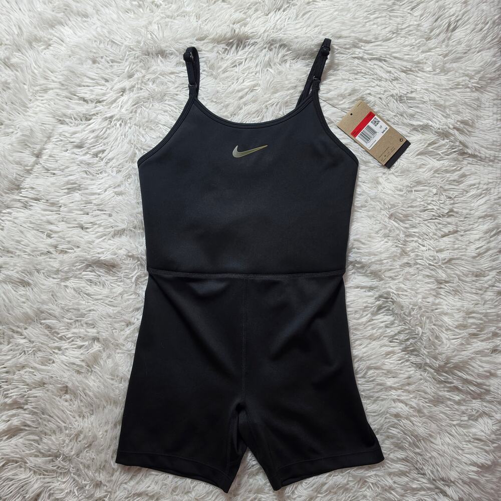 Nike Dri-FIT Girls Black Unitard / Leotard Large